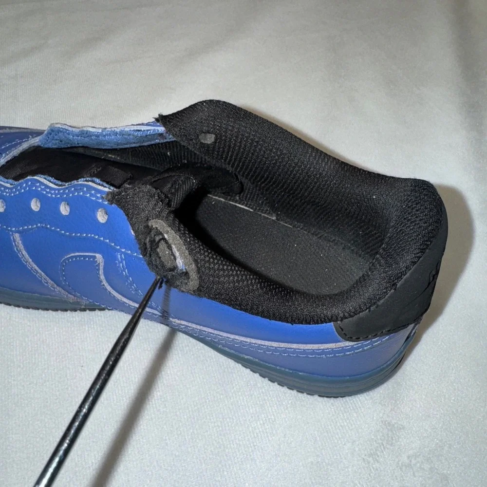 Nike Air Force 1 AF1 Low Blue Black Youth Sneakers‎ Shoes Size 5.5Y / 5.5 Mens